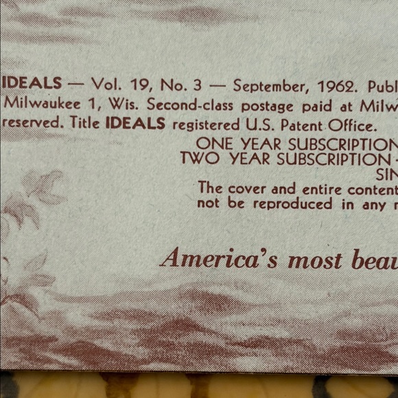 Autumn Ideals Book with Floral Cover September 1962 September. - Picture 2 of 4